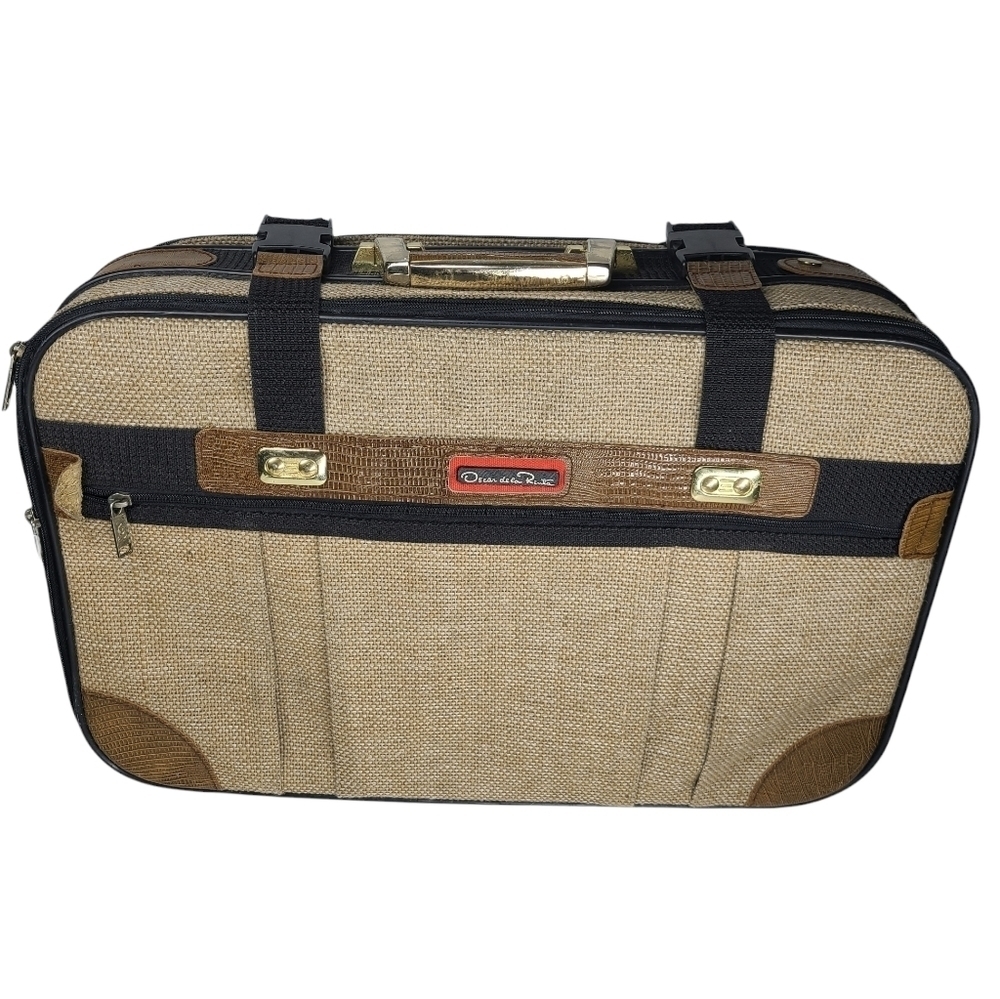 Vintage H. ROSENFELD‎ INC. N.Y.C. OSCAR De La RENTA Tweed Suitcase
